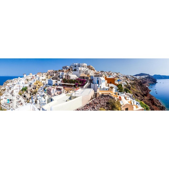 Wall mural maxi panoramic landscape of Santorini island Wall mural maxi panoramic landscape of Santorini island
